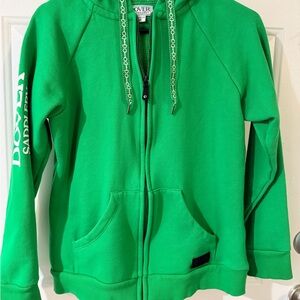 Dover Women's Green Hoodie Sweater
